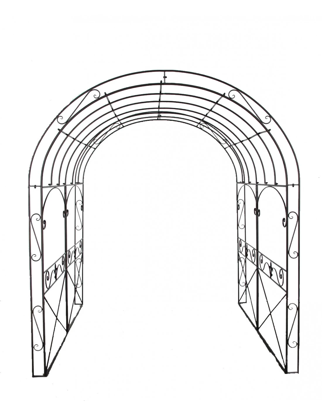 Arche En Fer Forgé 200x200xH239 Cm 3 Arche En Fer Forgé 200x200xH239 Cm