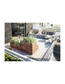 Bac Lili En Bois Traité Autoclave Marron L.34 X L.34 Cm 8 Bac Lili En Bois Traité Autoclave Marron L.34 X L.34 Cm -Cheap Garantia || ESSCHERT DESIGN || Biohort Store bac lili en bois traite autoclave marron 1