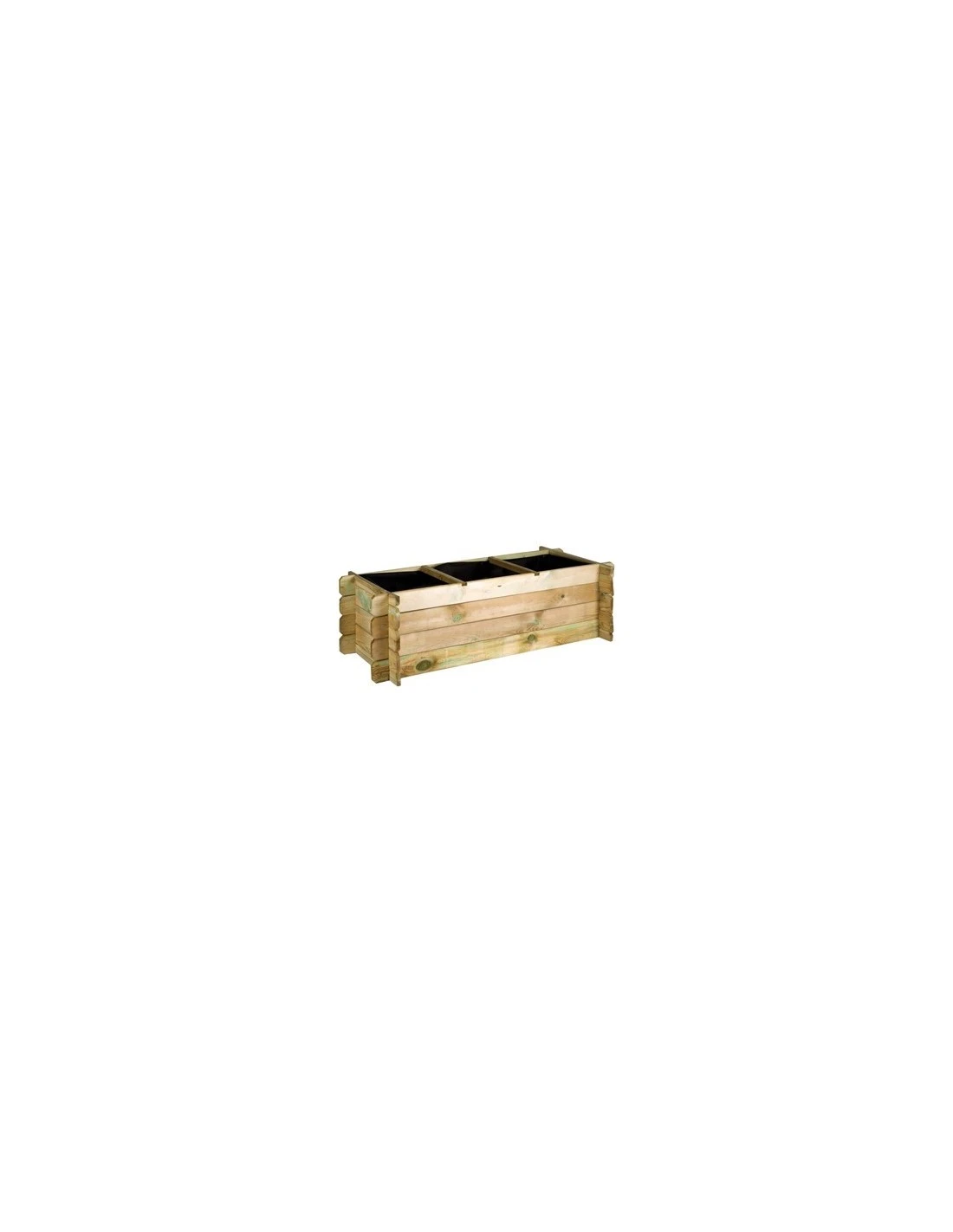 Carré Potager En Bois 140x60xH40 Cm 3 Carré Potager En Bois 140x60xH40 Cm