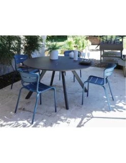 Chaise Haora En Aluminium Coloris Au Choix - Océo - Bleu -Cheap Garantia || ESSCHERT DESIGN || Biohort Store chaise haora en aluminium coloris au choix oceo 5