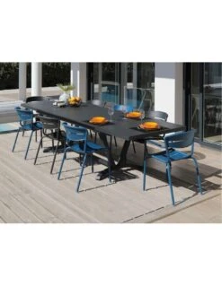 Fauteuil Haora En Aluminium, Coloris Au Choix - Océo - Bleu -Cheap Garantia || ESSCHERT DESIGN || Biohort Store fauteuil haora en aluminium coloris au choix oceo 4