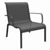 Fauteuil Bas Lounge Cauro En Aluminium - Coloris Au Choix - Graphite / Gris -Cheap Garantia || ESSCHERT DESIGN || Biohort Store fauteuil lounge cauro en aluminium coloris au choix oceo