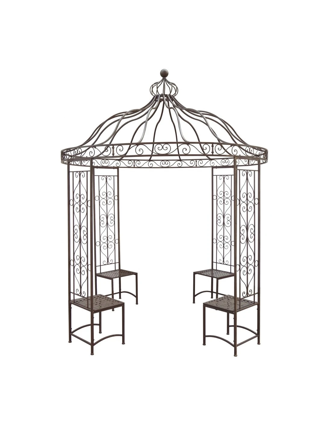 Gloriette En Fer Forgé ø 2.50 M 3 Gloriette En Fer Forgé ø 2.50 M