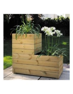 Jardinière Essencia 40x80 Cm En Bois Traité Autoclave -Cheap Garantia || ESSCHERT DESIGN || Biohort Store jardiniere essencia 40x80 cm en bois traite autoclave 2