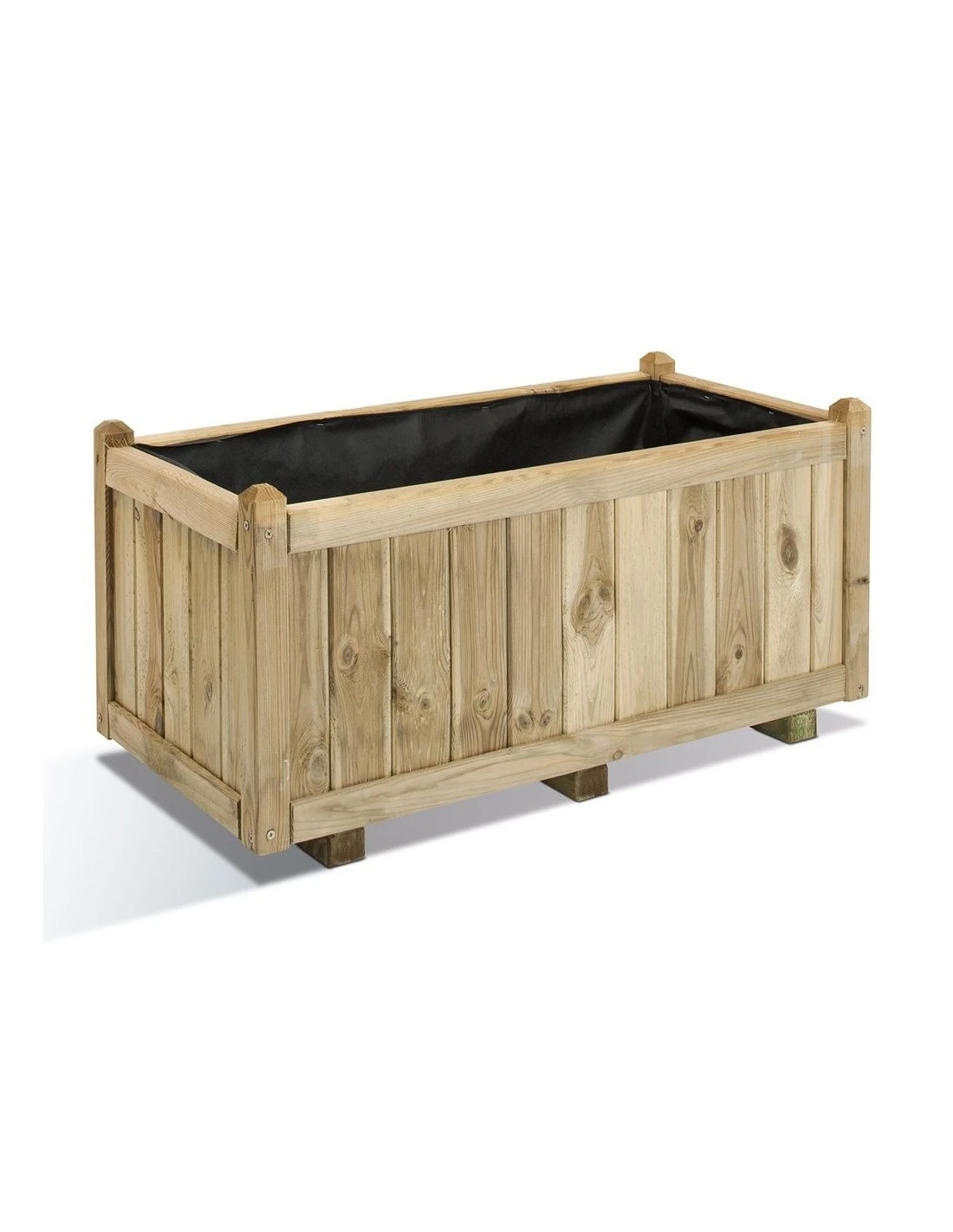 Jardinière Vendôme Au Choix Avec Feutre En Bois Traité Autoclave - 46x92xH43 Cm 3 Jardinière Vendôme Au Choix Avec Feutre En Bois Traité Autoclave - 46x92xH43 Cm