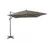 Parasol Déporté Roma 2,7 X 2,7 M LED Inclinable - Grey / Gris -Cheap Garantia || ESSCHERT DESIGN || Biohort Store parasol deporte roma 27 x 27 m led inclinable proloisirs