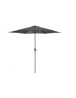 Parasol Droit Rond Tilt Ø3 M En Aluminium - Gris