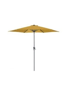 Parasol Droit Rond Tilt Ø3 M En Aluminium - Grey/Curry