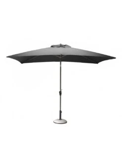 Parasol Droit Tilt 3 X 2 M Inclinable En Aluminium - Gris