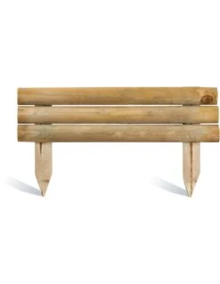 Retenue De Terre Droite 21/40x100 Cm En Bois Traité Autoclave