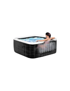 Spa Gonflable Carré Bulles Ardoise Pour 4 Personnes -Cheap Garantia || ESSCHERT DESIGN || Biohort Store spa gonflable carre bulles ardoise pour 4 personnes 4