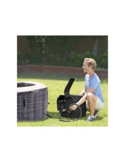 Spa Gonflable Carré Bulles Ardoise Pour 4 Personnes -Cheap Garantia || ESSCHERT DESIGN || Biohort Store spa gonflable carre bulles ardoise pour 4 personnes 7