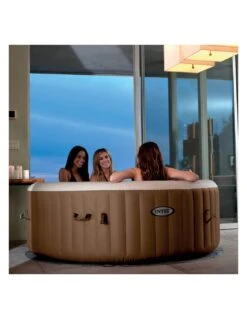 Spa Gonflable Rond Sahara - 4 Places Bulles - D.1,96 X H.0,71 M -Cheap Garantia || ESSCHERT DESIGN || Biohort Store spa gonflable rond sahara 4 places bulles d196 x h071 m 10