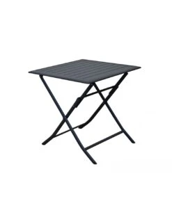 Table De Jardin Lorita Pliante 4 Places En Aluminium - Graphite
